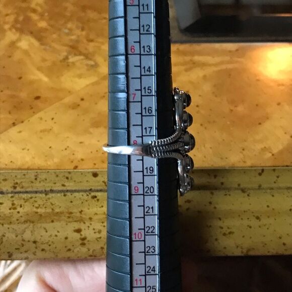 Natural Royston Blue Horizon Turquoise Sterling Silver Ring Size 8 - Picture 4 of 9